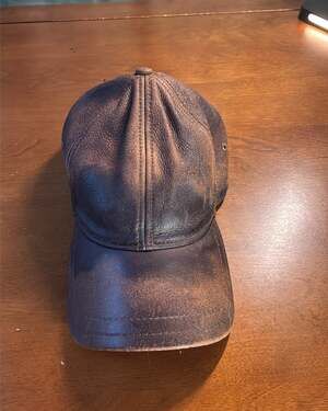 Scala Leather Baseball Cap Leather Hat One Size